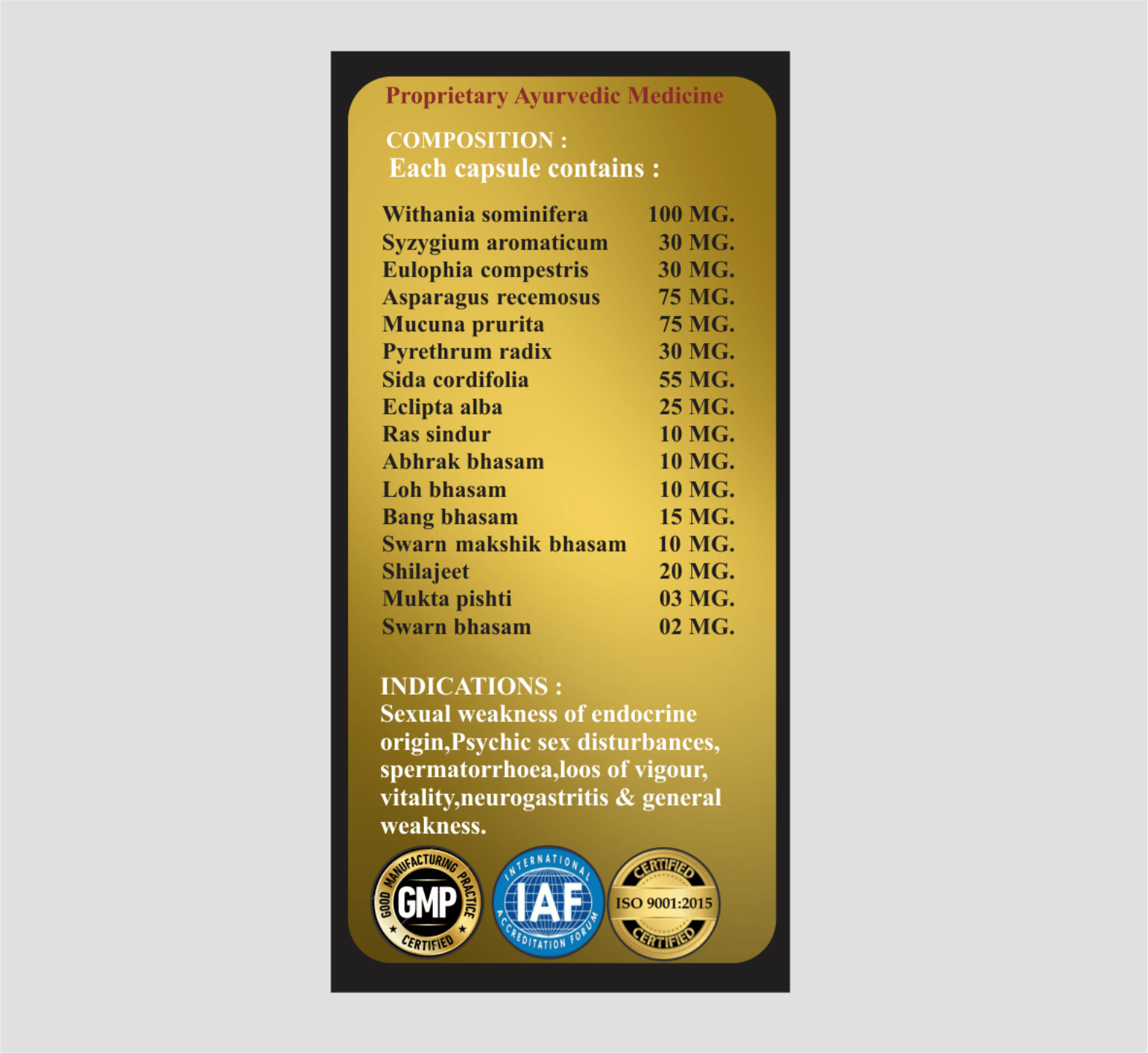 CHACHAN COBRA GOLD CAPSULE - Image 2