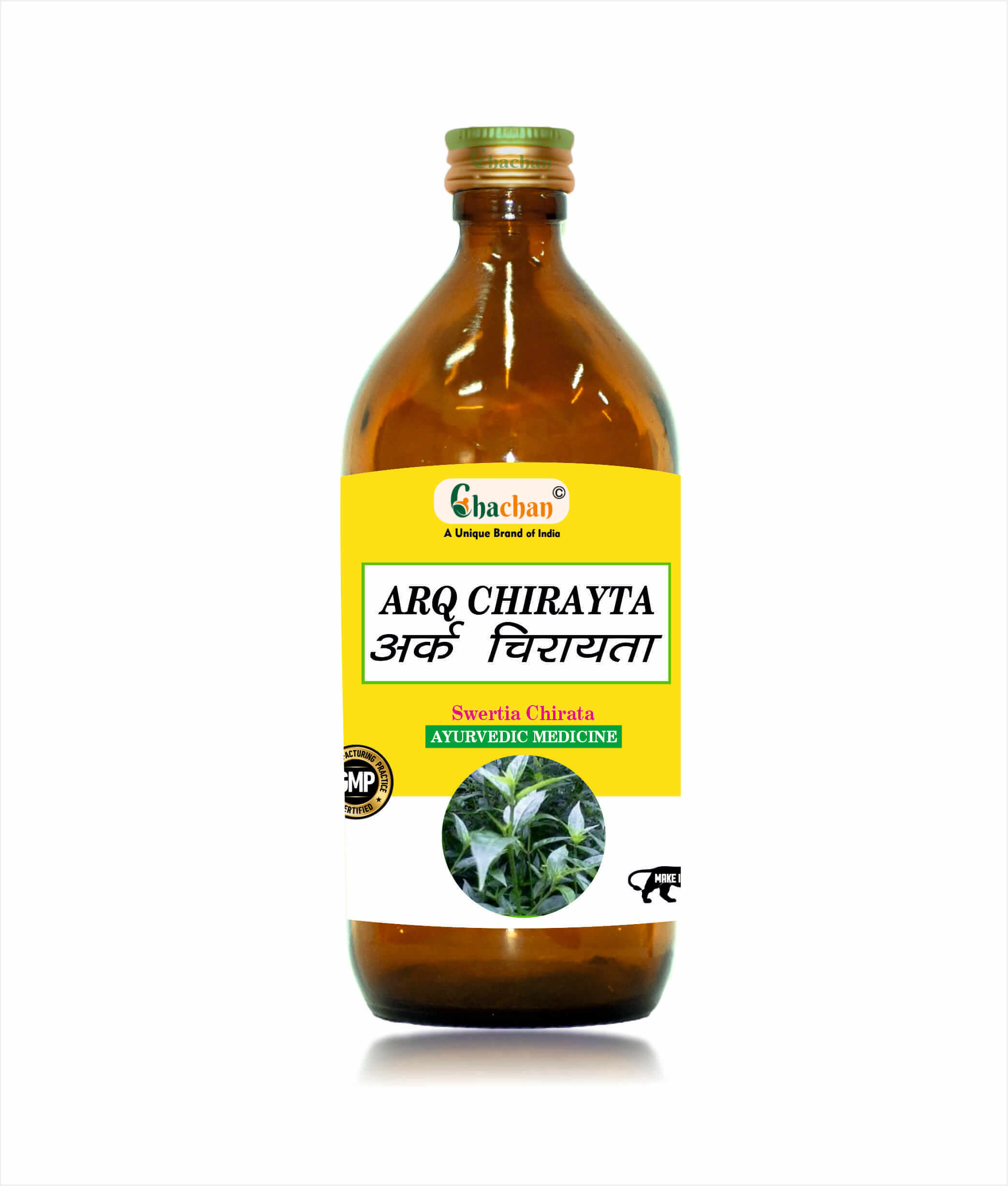 CHACHAN ARQ CHIRAYTA Ayurvedic Herbal Arq Bottle for Digestion & Liver Wellness