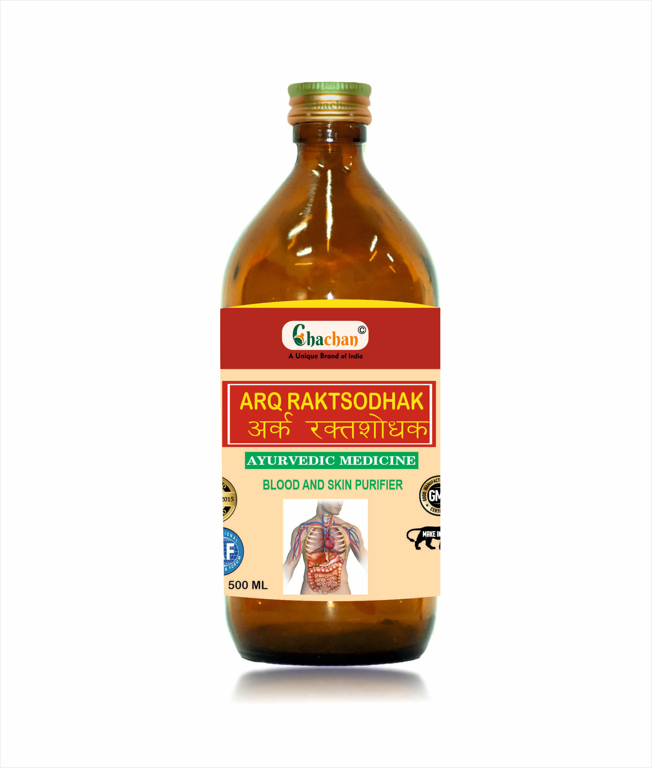 CHACHAN ARQ RAKTSODHAK Ayurvedic Blood Purifier Herbal Arq for Healthy Skin and Natural Detox